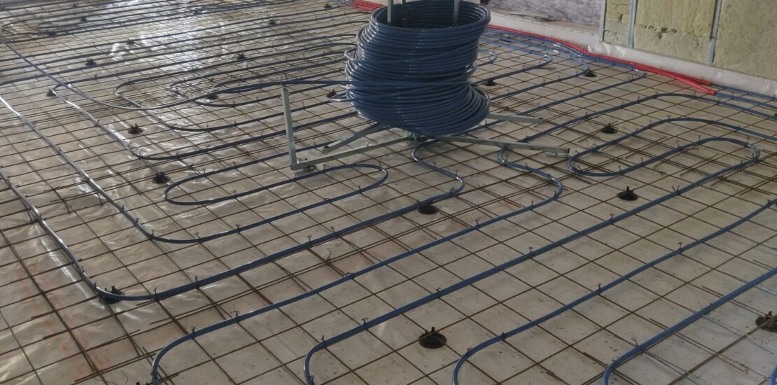 vesipõrandakütte torude paigaldus